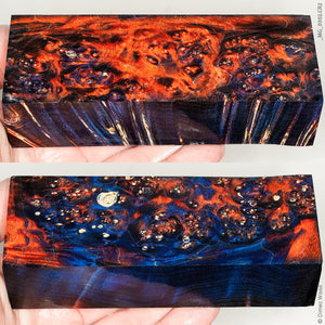 Stabilized wood box elder burl block