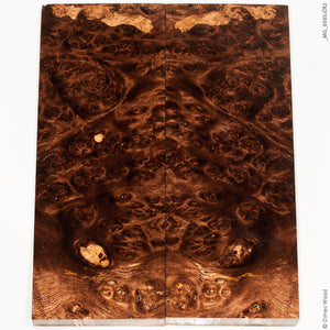 Stabilized golden amboyna burl wood panels