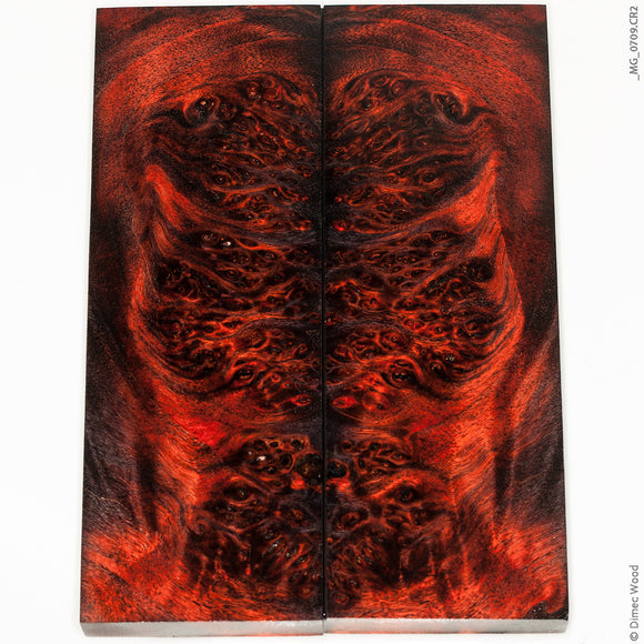 Stabilized wood willow burl panels