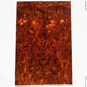 Stabilized afzelia burl wood panels