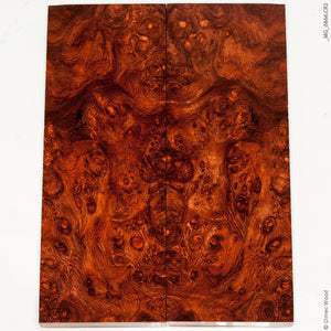 Stabilized afzelia burl wood panels