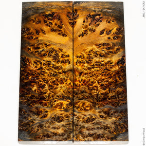 Stabilized wood willow burl panels