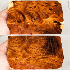 Stabilized wood wild olive burl block