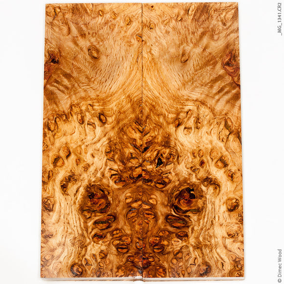 Stabilized wood oak burl panels