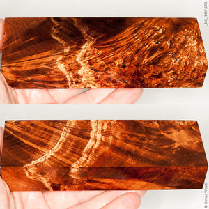 Stabilized wood box elder burl block