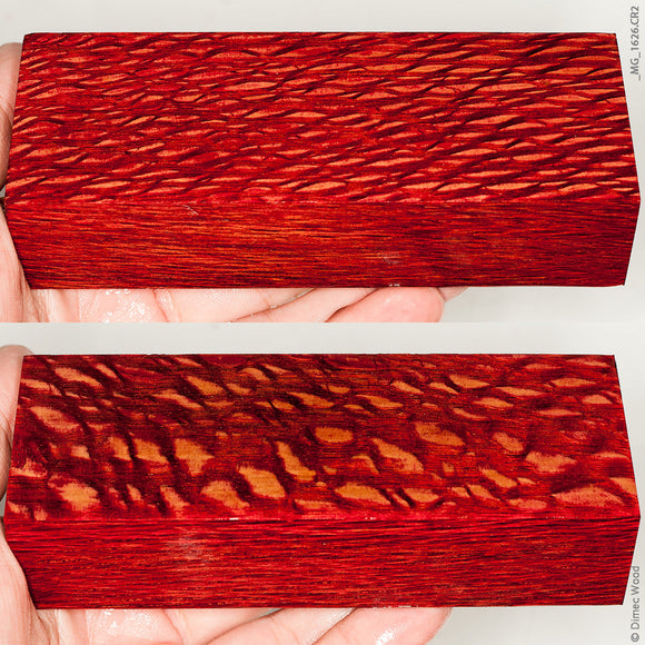 Stabilized lacewood block