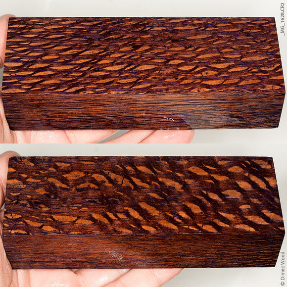 Stabilized lacewood block