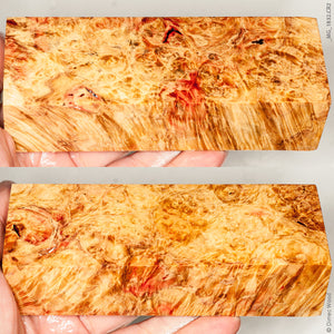 Stabilized natural wood box elder burl block