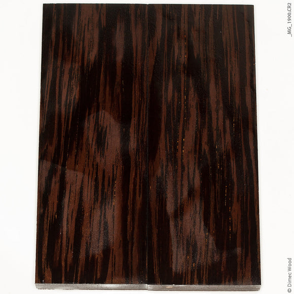 Stabilized natural wenge wood panels