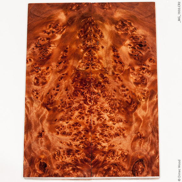 Stabilized natural wood willow burl panels