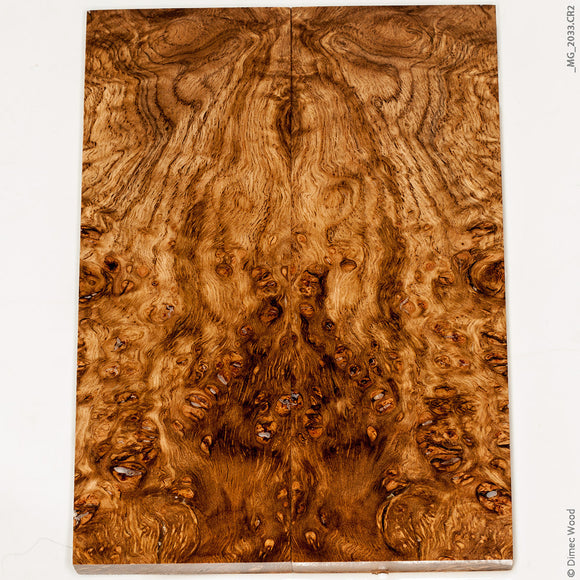 Stabilized wood oak burl panels