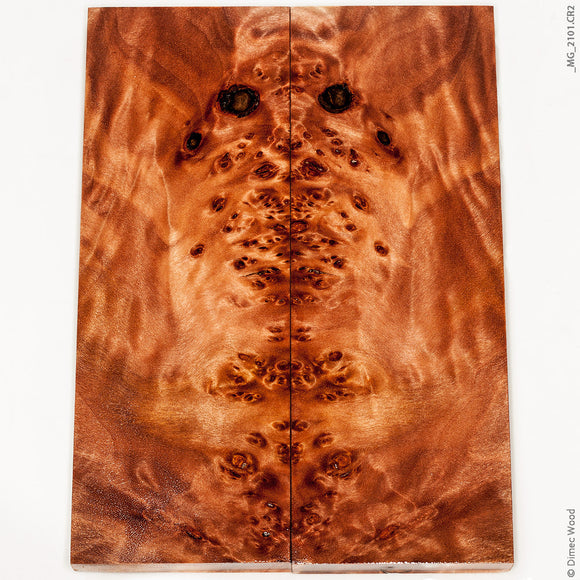 Stabilized wood willow burl panels