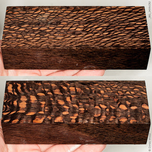 Stabilized lacewood block