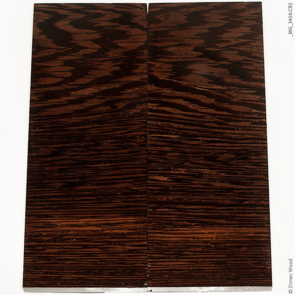 Stabilized natural wenge wood panels