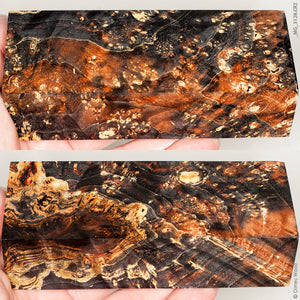 Stabilized wood box elder burl block