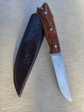 Handmade bushcraft hunting camping knife 145mm, 12C27 stainless steel