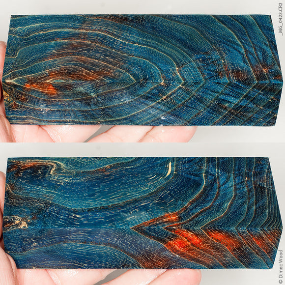 Stabilized wood white ash burl block