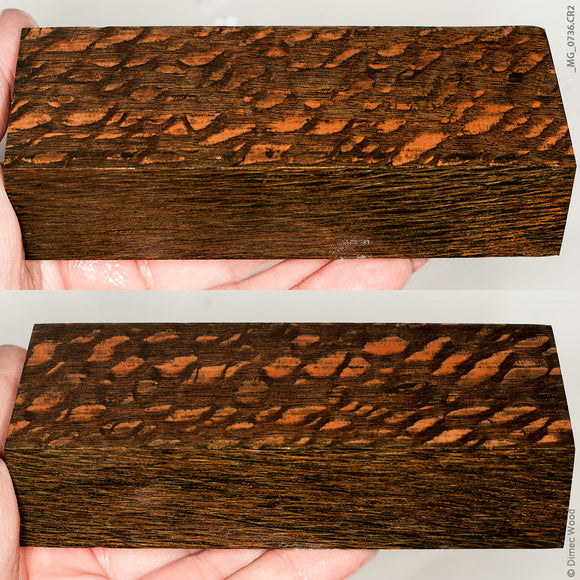 Stabilized lacewood block