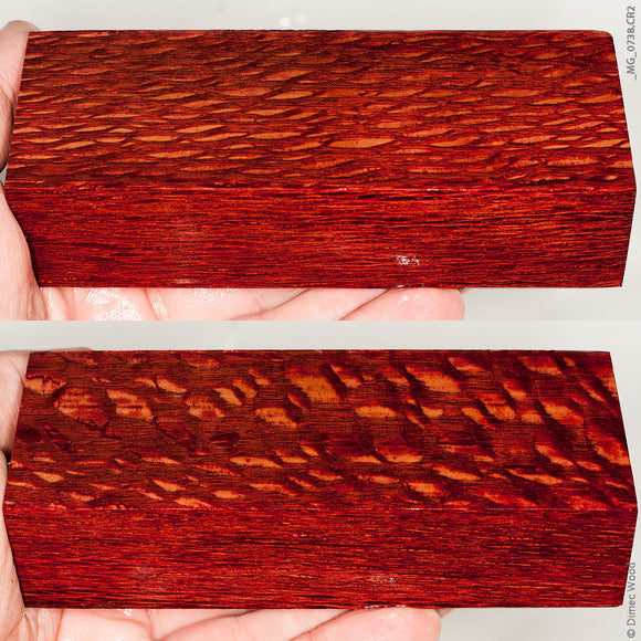 Stabilized lacewood block