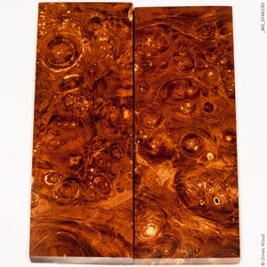 Stabilized wood box elder burl panels