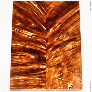 Stabilized wood box elder burl panels