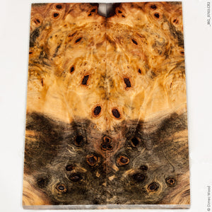 Stabilized wood buckeye burl panels