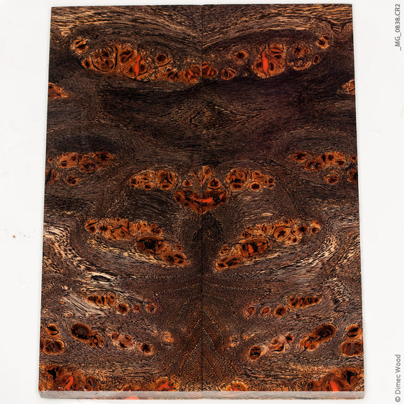 Stabilized wood elm burl panels