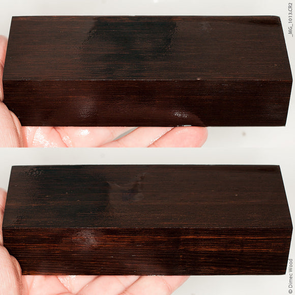 Stabilized wenge wood block