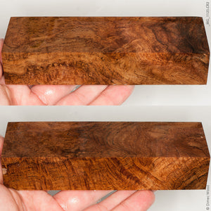 Stabilized wood teak burl block