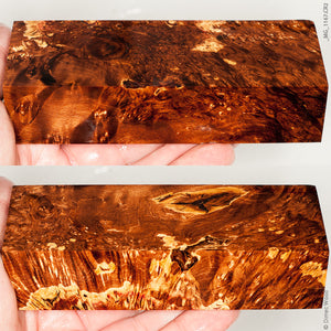 Stabilized wood box elder burl block