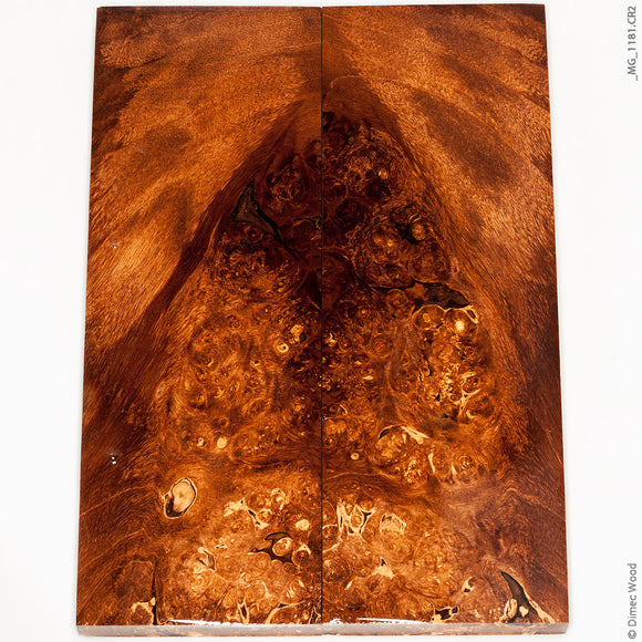 Stabilized wood box elder burl panels