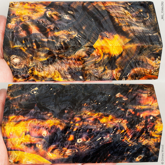 Stabilized wood box elder burl block