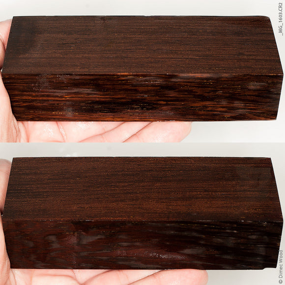 Stabilized wenge wood block