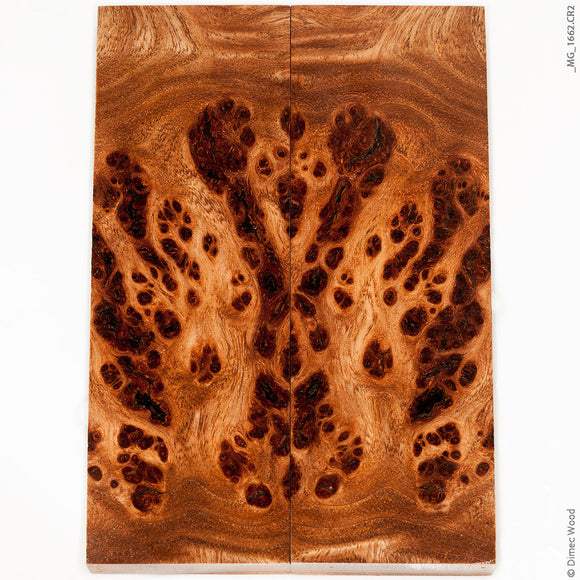 Stabilized wood elm burl panels