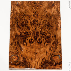 Stabilized wood oak burl panels