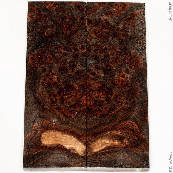 Stabilized wood elm burl panels