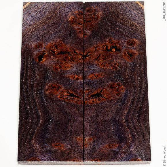 Stabilized wood elm burl panels