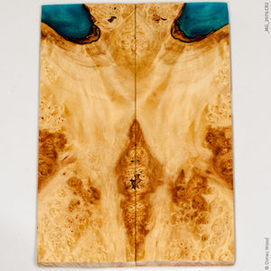 Stabilized wood box elder burl panels