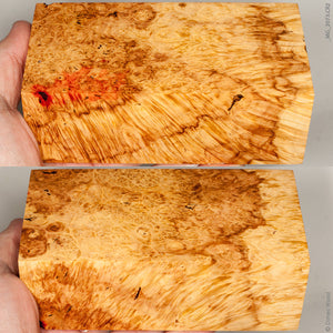 Stabilized wood box elder burl block