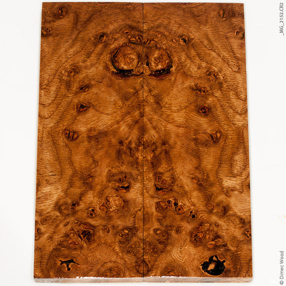 Stabilized wood oak burl panels