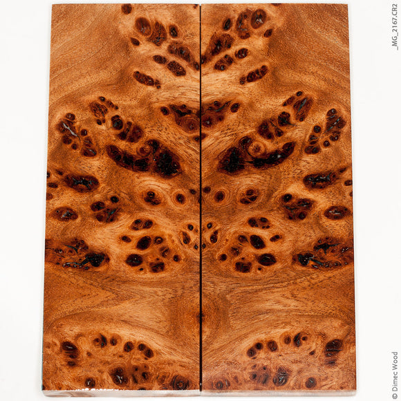 Stabilized wood elm burl panels