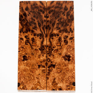 Stabilized wood oak burl panels