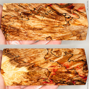 Stabilized wood spalted  box elder burl block