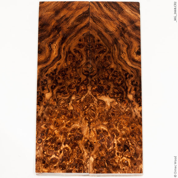 Stabilized wood oak burl panels