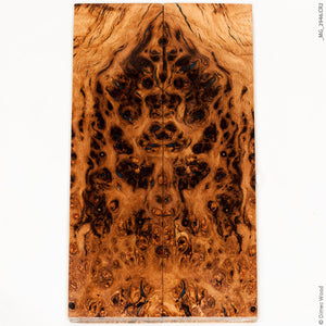 Stabilized wood oak burl panels