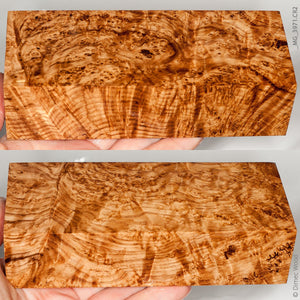 Stabilized wood black ash burl block