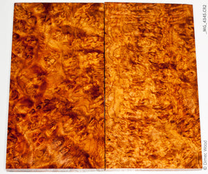 Stabilized wood golden amboyna burl panels