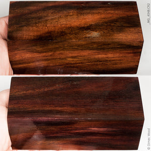 Stabilized wood javanese rosewood block