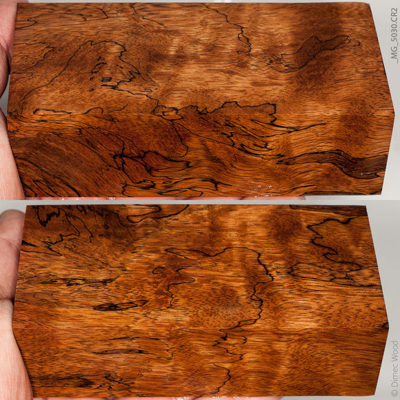 Stabilized wood spalted tamarind block