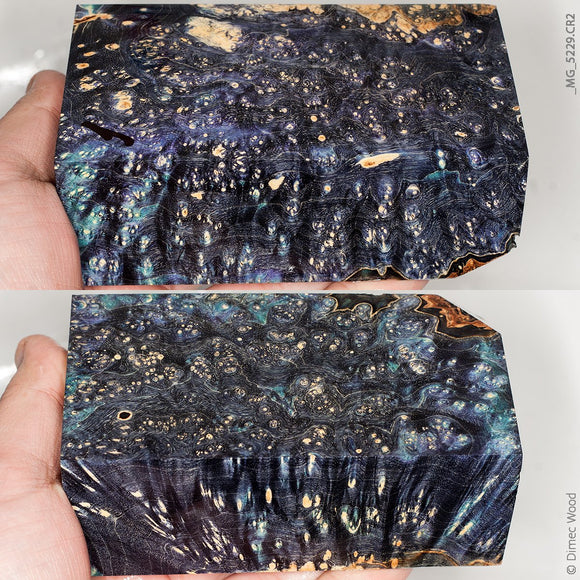 Stabilized wood box elder burl block